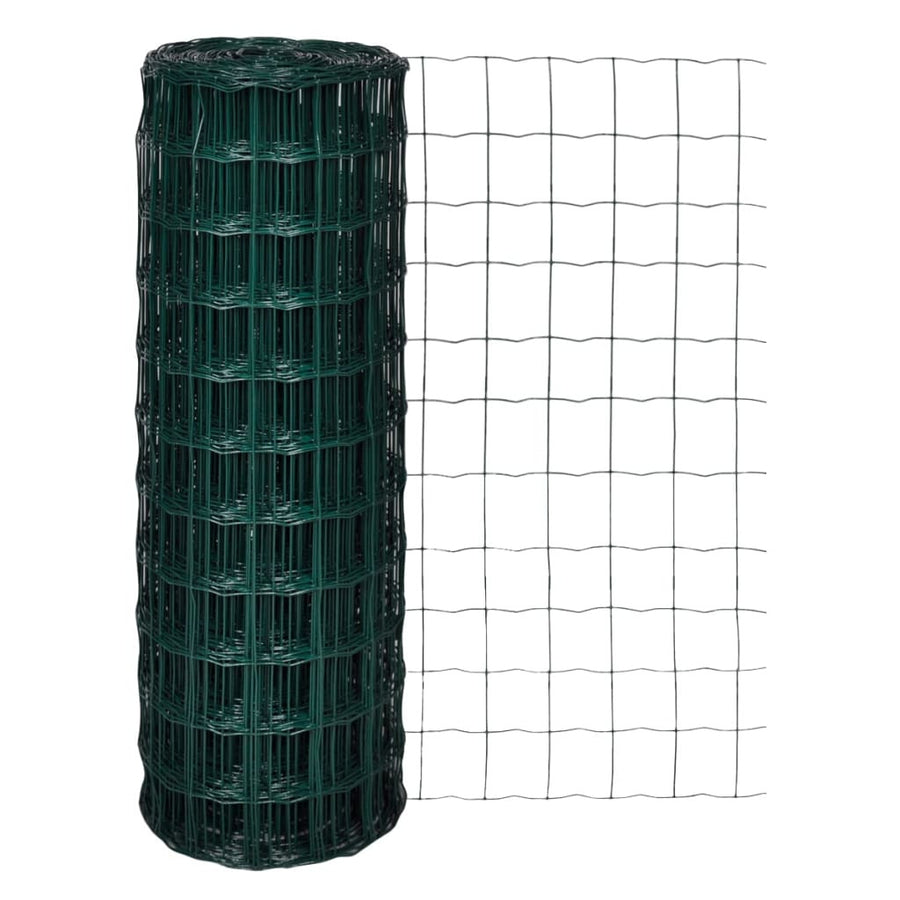 Eurostängsel stål 25x1,7 m grönt