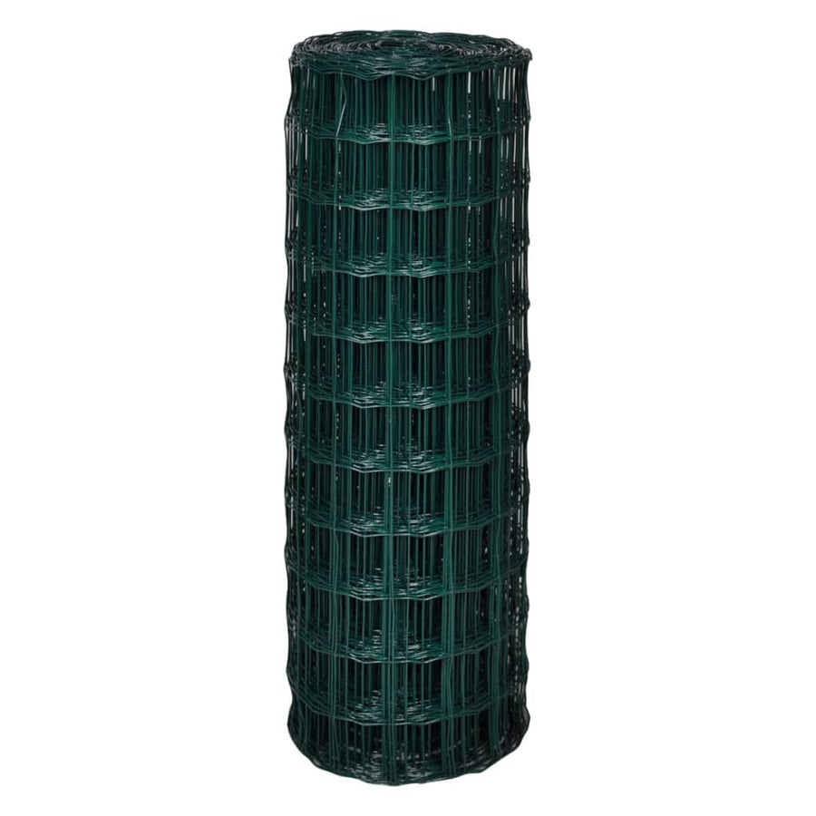 Eurostängsel stål 25x1,7 m grönt