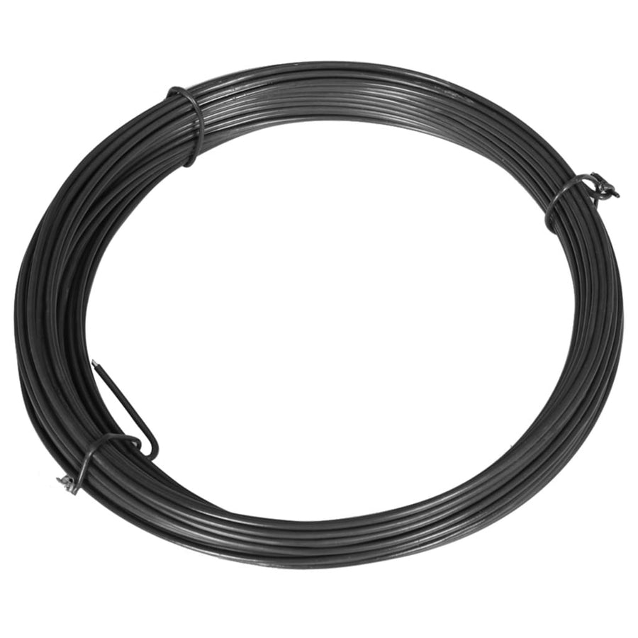 Stängselstängsel 25 m stål 1,4/2 mm grå