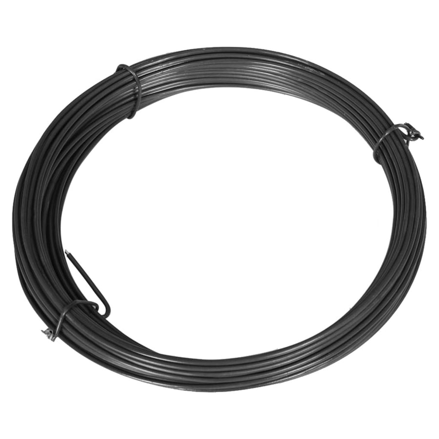 Stängselstängsel 25 m stål 1,4/2 mm grå