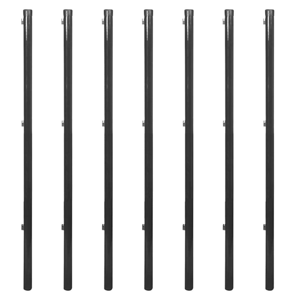 Verkkoaita tolpilla ja asennustarvikkeilla 1x15 m harmaa