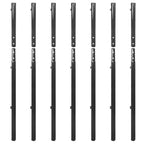 Verkkoaita tolpilla ja tarvikkeilla 1,97x15 m harmaa