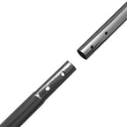 Verkkoaita tolpilla ja tarvikkeilla 1,97x15 m harmaa