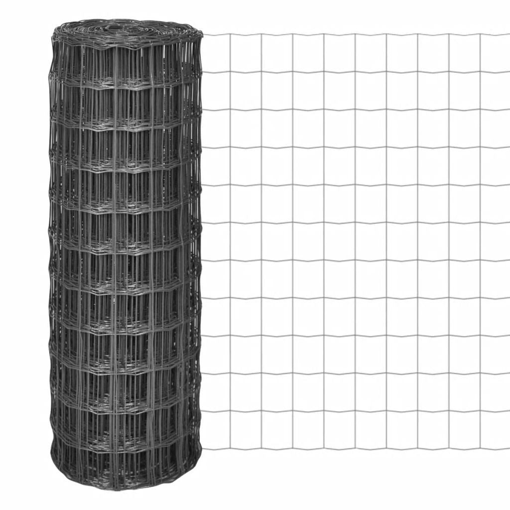 Harmaa verkkoaita teräs 25m, 5 eri korkeutta