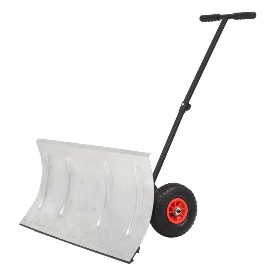 Manuell snöskyffel med hjul 100x44 cm