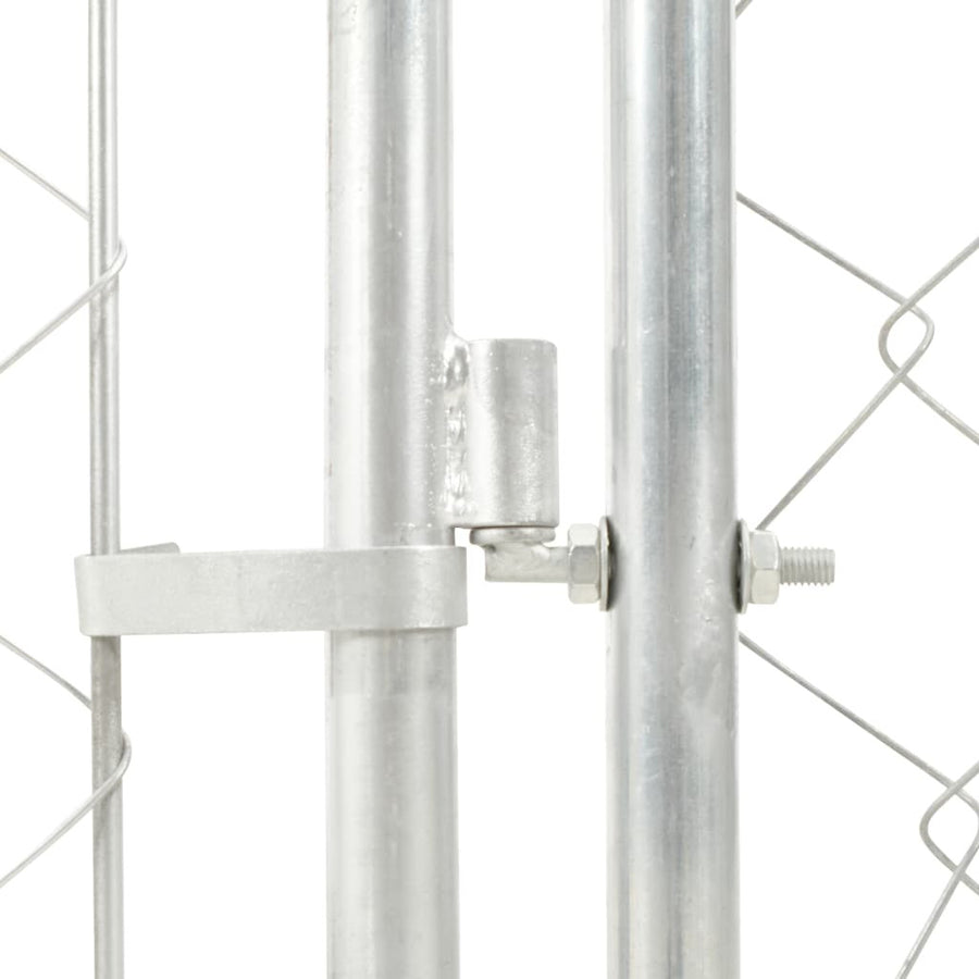 Utomhuskennel med tak 100x100x125 cm