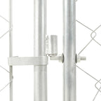 Koiran ulkohäkki katoksella 200x100x125 cm