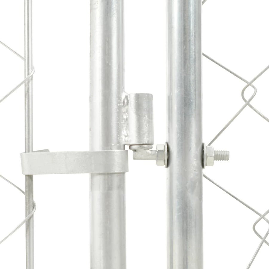 Utomhuskennel med tak 200x100x125 cm