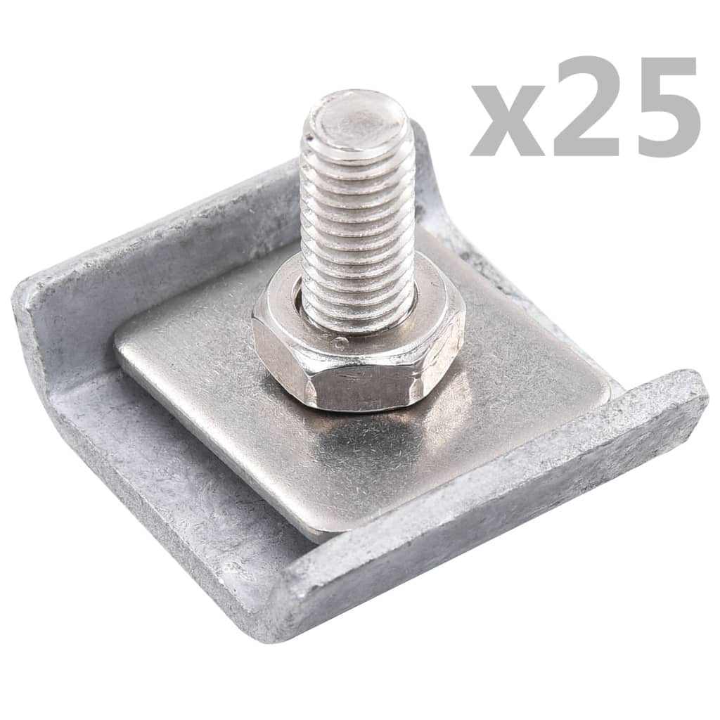 Korskopplingskontakt 25 set silver