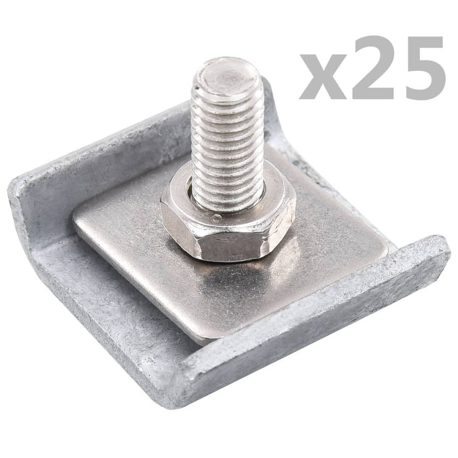 Korskopplingskontakt 25 set silver