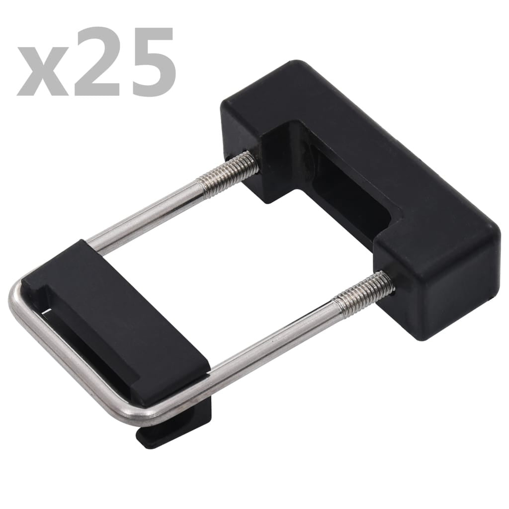 Aitatolpan U-koppling med plast 60x40 mm 25 set