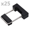 Aitatolpan U-koppling med plast 60x40 mm 25 set