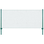 Verkkoaita tolpilla teräs 25x0,5 m vihreä