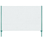 Verkkoaita tolpilla teräs 25x1,5 m vihreä