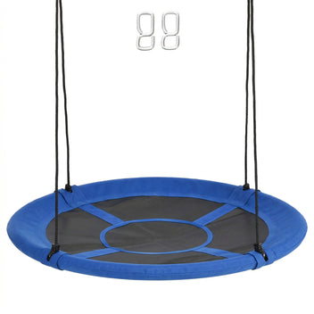 Pesäkeinu Ø 110 cm säädettävillä köysillä, kantavuus 100 kg, sininen