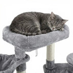 Pohjolan Lemmikkitarvike Kissan kiipeily-/raapimispuu 83 cm, vaalean harmaa