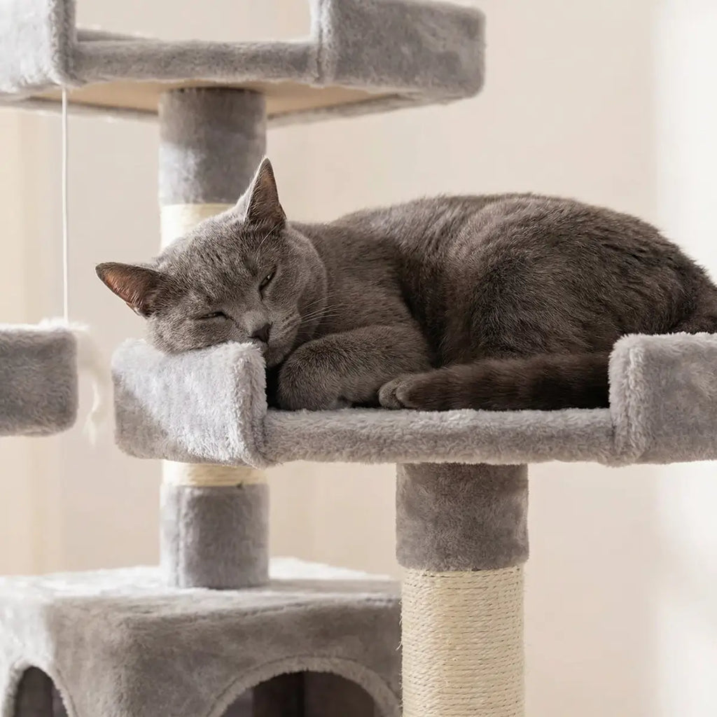 NordDjur Kattklätter-/klösstång 170 cm, ljusgrå