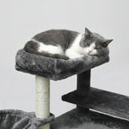 Pohjolan Lemmikkitarvike Kissan kiipeily-/raapimispuu 106 cm, Vaalean Harmaa