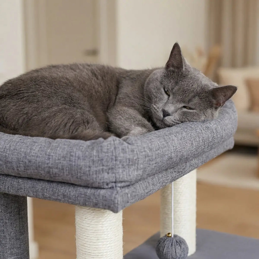 Pohjolan Lemmikkitarvike Kissan raapimispuu 138cm Harmaa