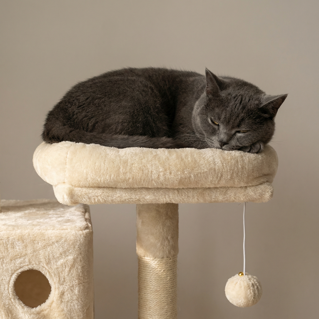 NordDjur Kattklös-/klätterträd 206 cm, beige