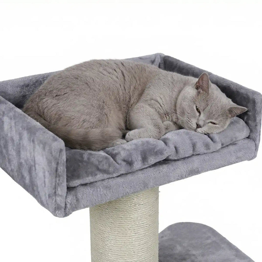 NordDjur Tjockt kattklössträd 155 cm för stora katter, ljusgrått