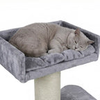 NordDjur Tjockt kattklössträd 155 cm för stora katter, ljusgrått