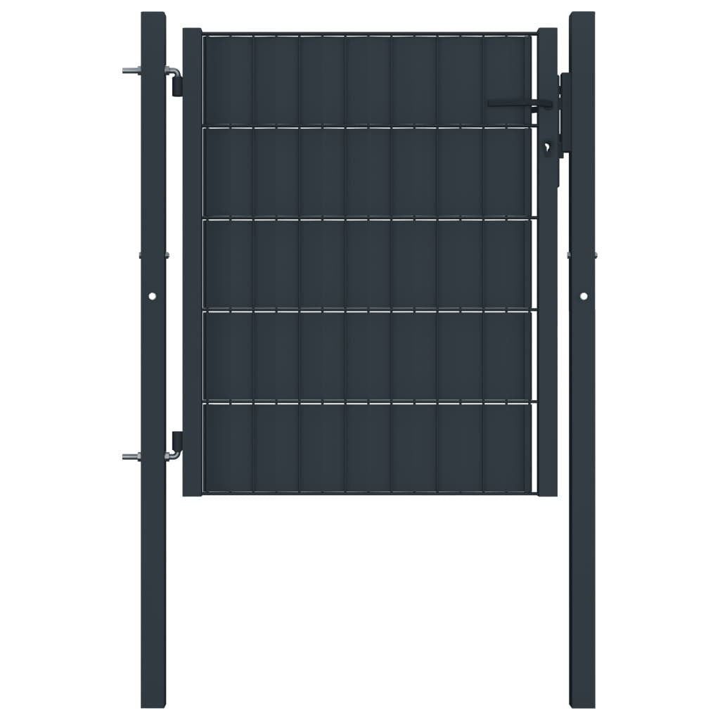 Pihaportti teräs 100 cm, 2 eri korkeutta