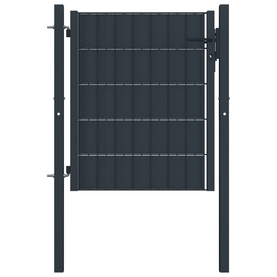 Pihaportti teräs 100 cm, 2 eri korkeutta