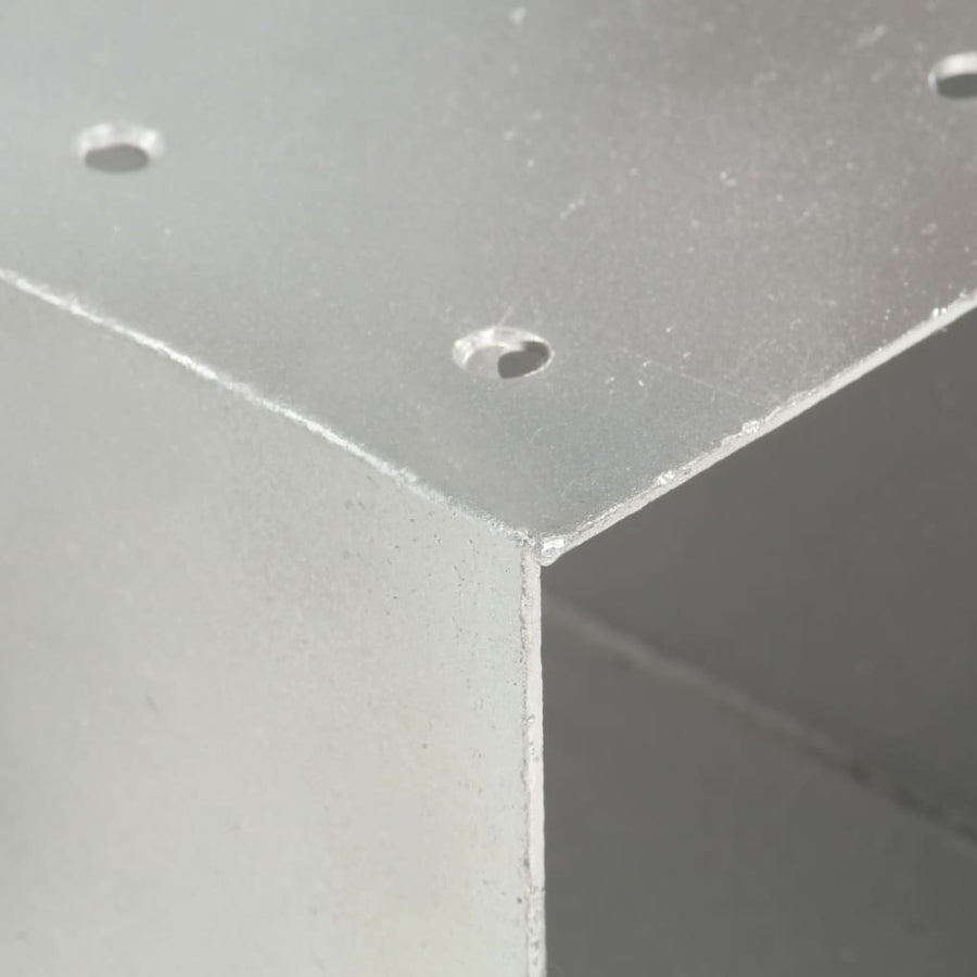 Tolppaliittimet 4 kpl Y-muoto galvanoitu metalli 71x71 mm