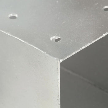 Tolppaliitin X-muoto galvanoitu metalli 71x71 mm