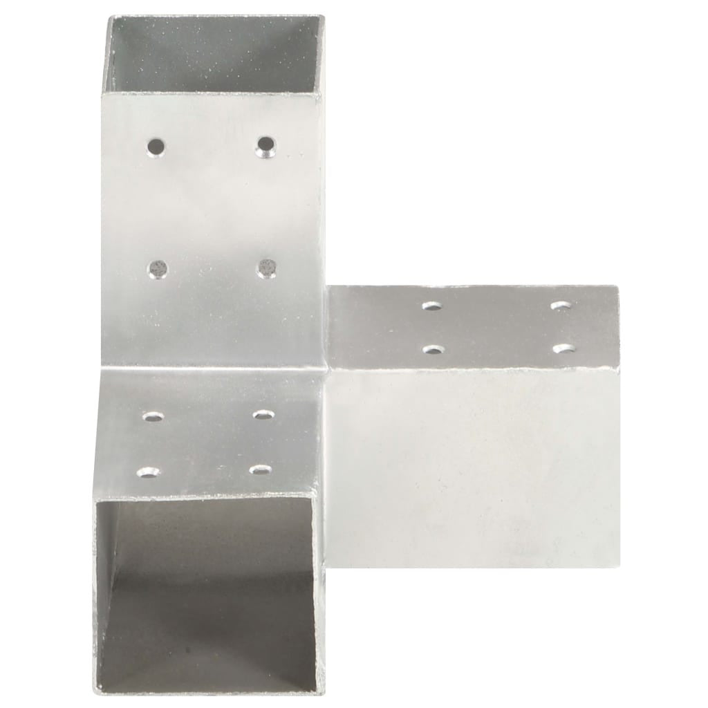 Tolppaliitin Y-muoto galvanoitu metalli 81x81 mm