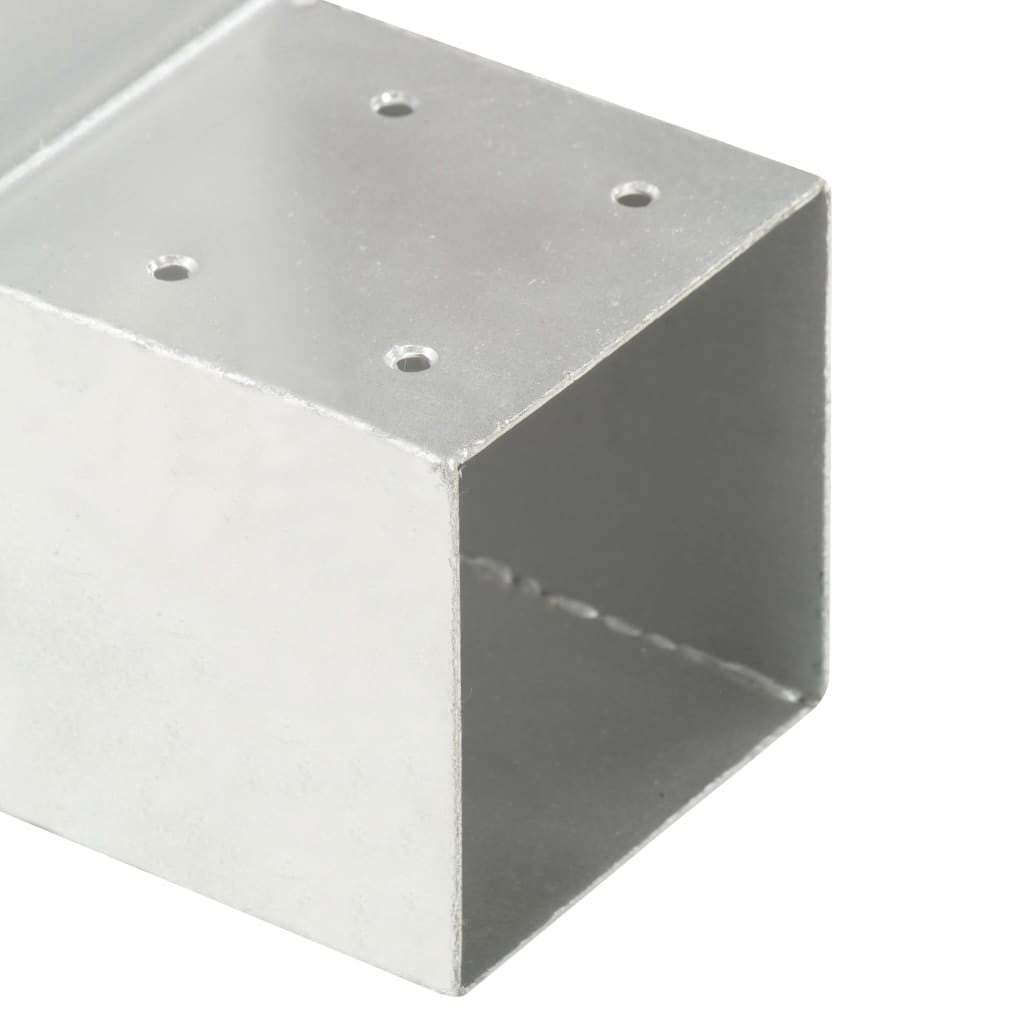 Tolppaliitin L-muoto galvanoitu metalli 91x91 mm