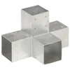 Stångkoppling X-formad galvaniserad metall 91x91 mm