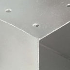 Tolppaliitin Y-muoto galvanoitu metalli 101x101 mm