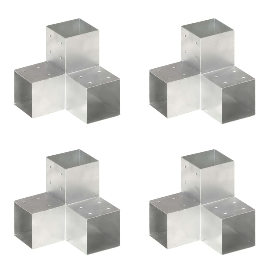 Stångkopplingar, 4 st, Y-formade, galvaniserad metall, 101x101 mm