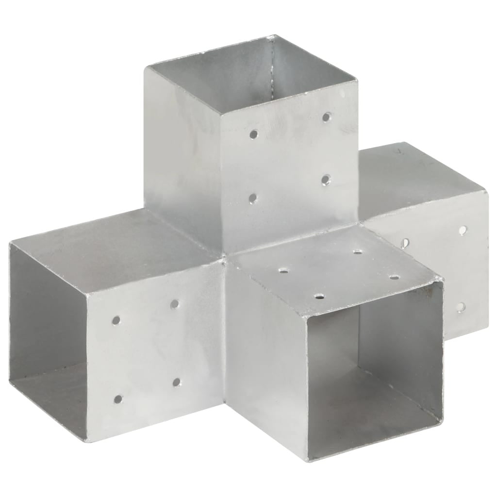 Stångkoppling X-formad galvaniserad metall 101x101 mm