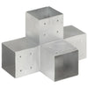 Stångkoppling X-formad galvaniserad metall 101x101 mm