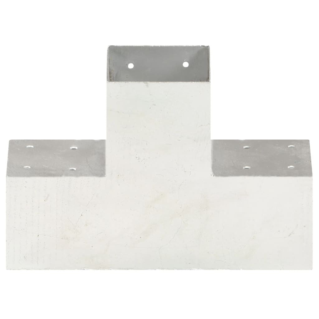 Tolppaliitin X-muoto galvanoitu metalli 101x101 mm