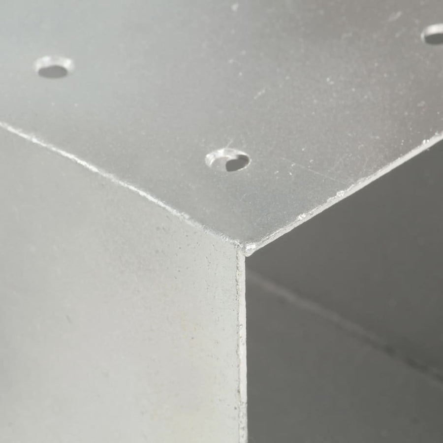 Tolppaliittimet 4 kpl X-muoto galvanoitu metalli 101x101 mm