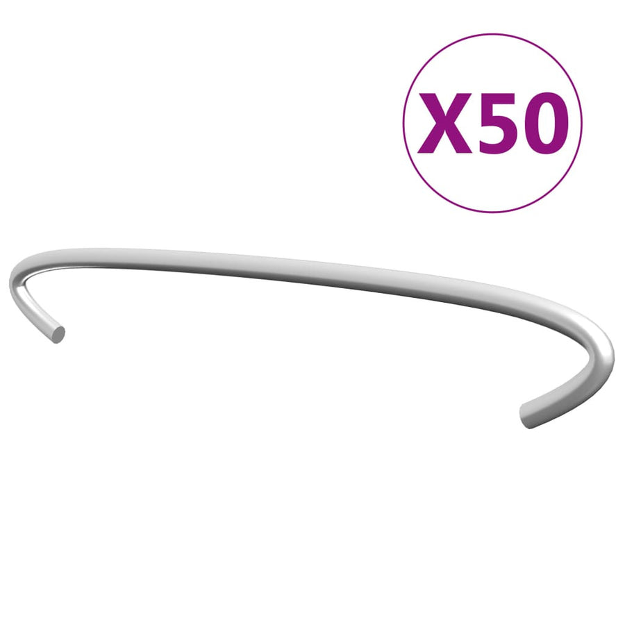 Stenkorgskrokar, 50 st, galvaniserat stål, 15 cm