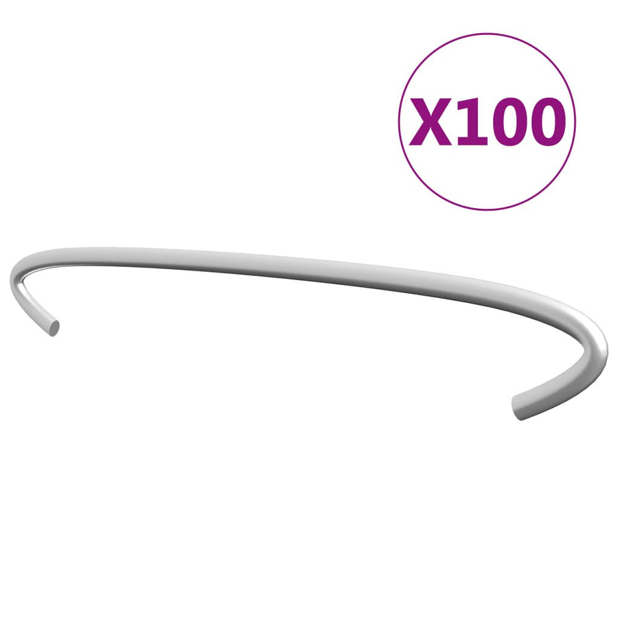 Kivikorien koukut 100 kpl galvanoitu teräs 20 cm