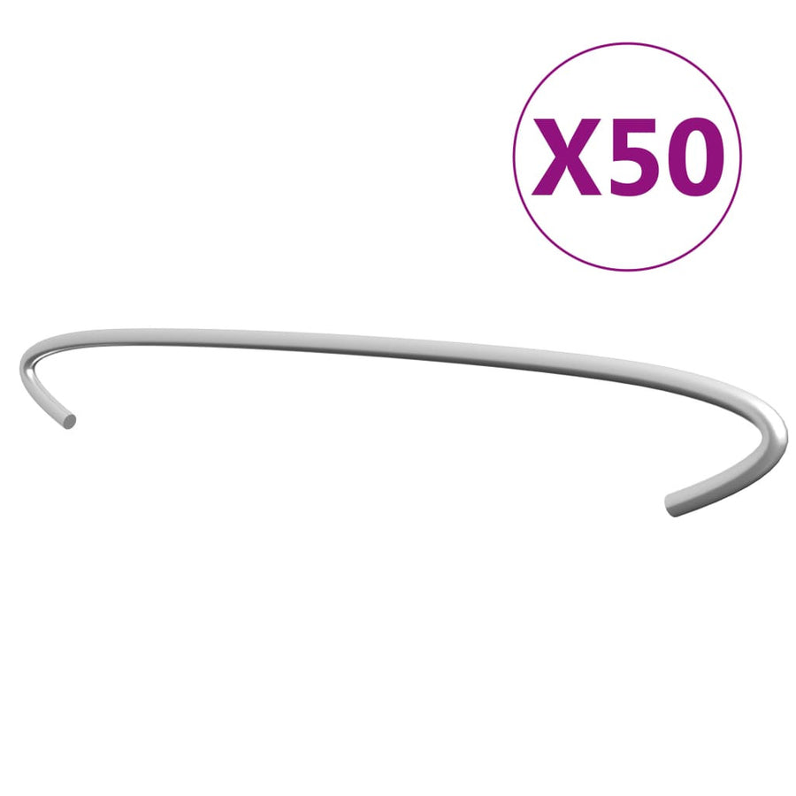 Stenkorgskrokar, 50 st, galvaniserat stål, 50 cm