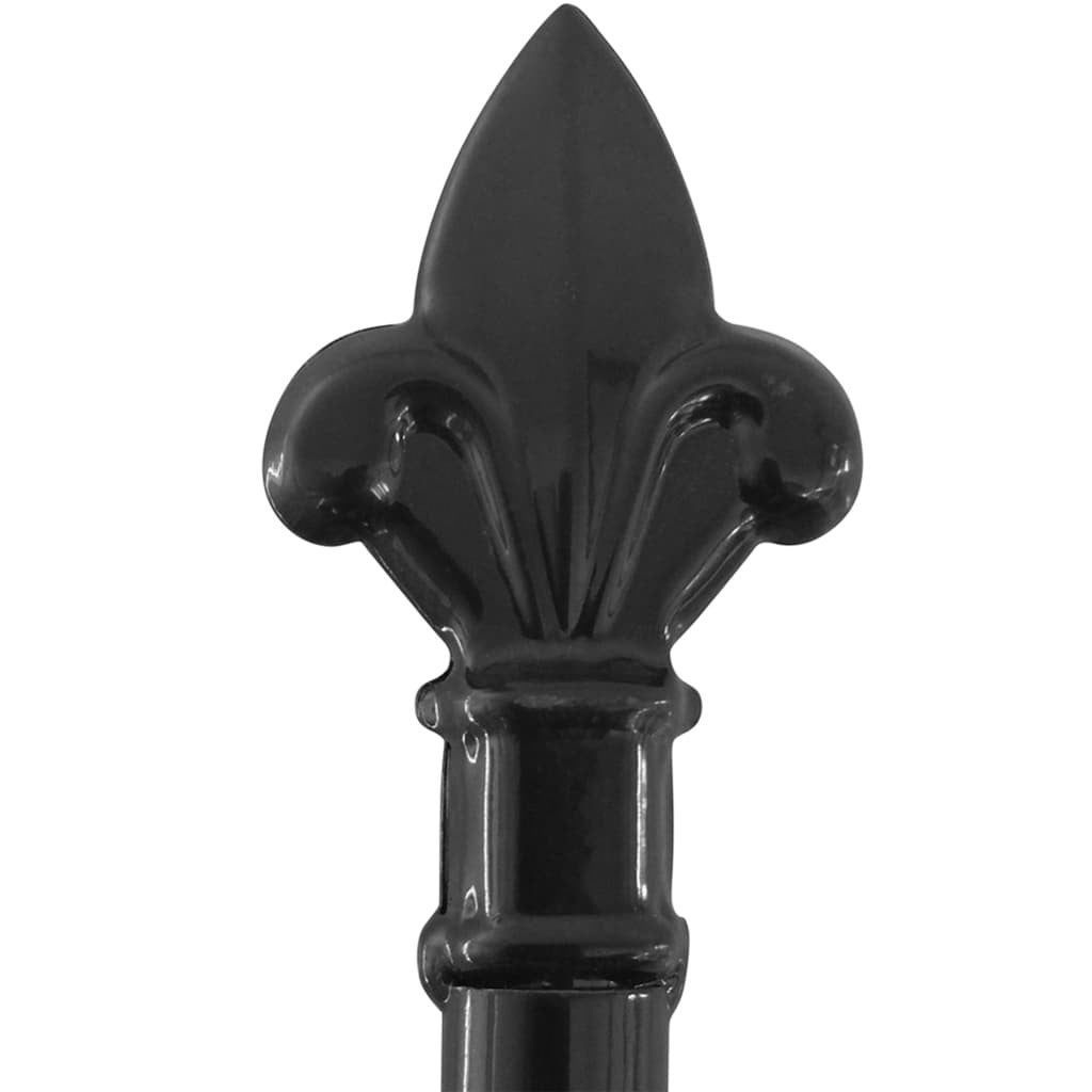 Aitaportti keihäskärjillä 400 cm, 4 eri korkeutta