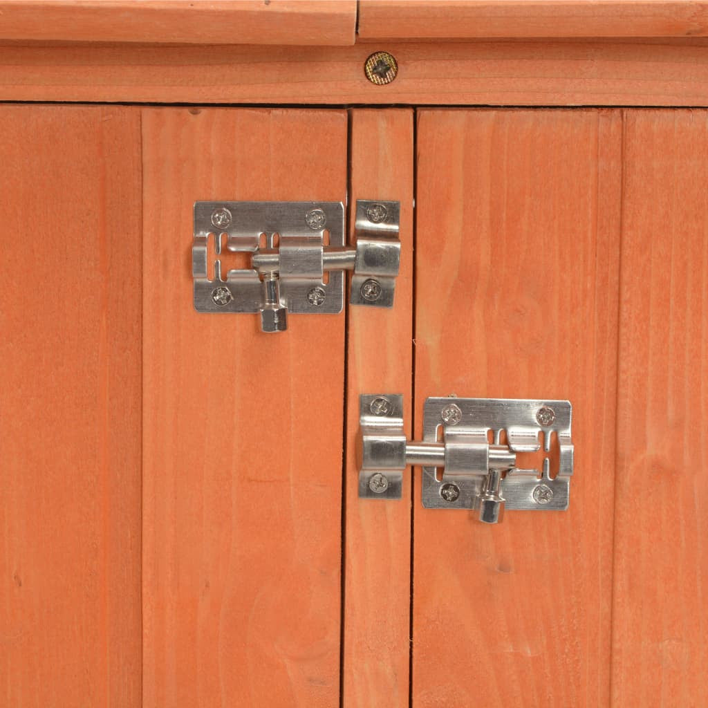 Puutarhan varastovaja puu 120x50x91 cm