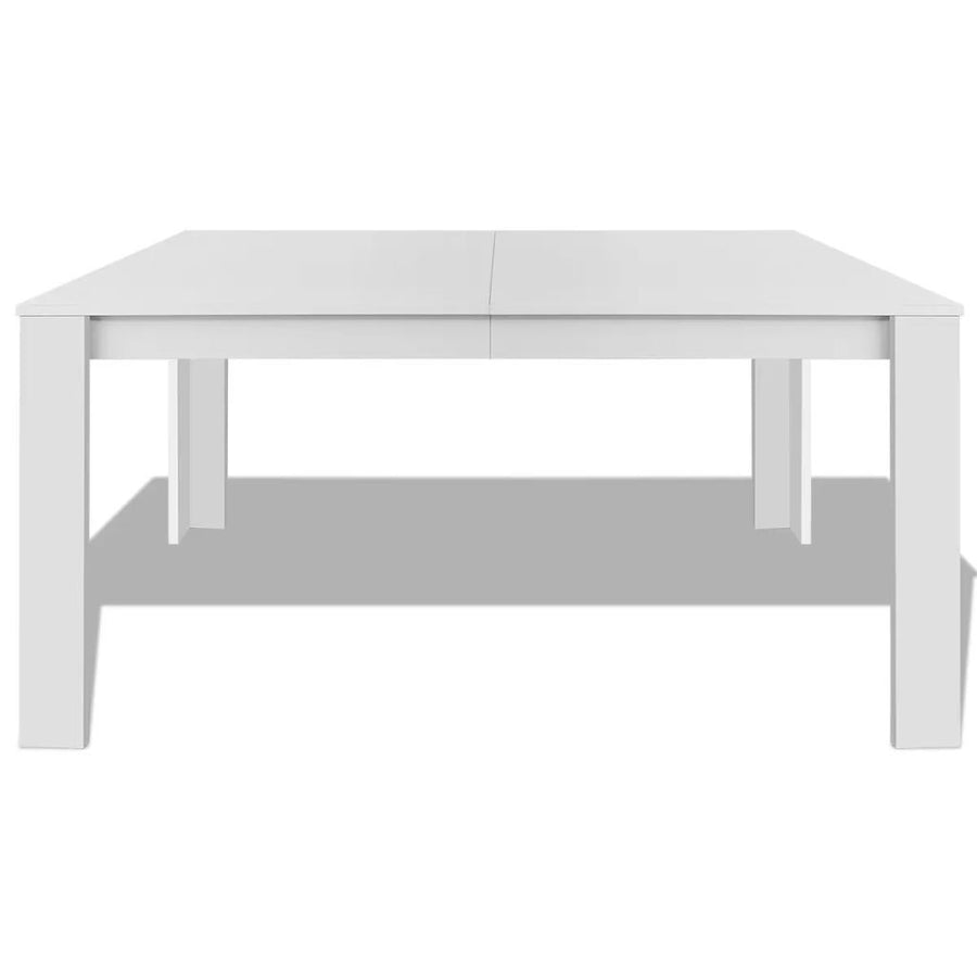 Matbord 140x80x75 cm vitt
