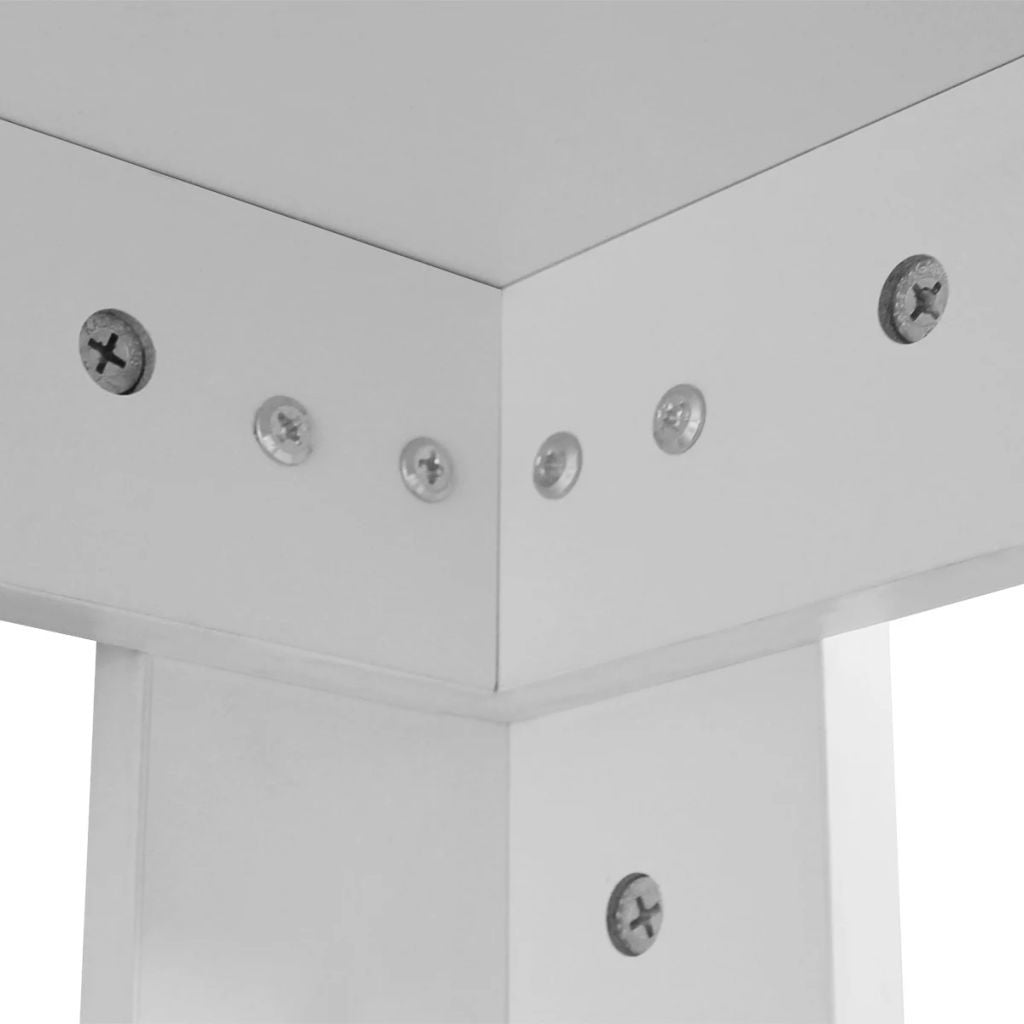 Ruokapöytä 140x80x75 cm valkoinen