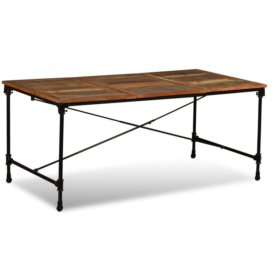 Matbord, massivt återvunnet trä, 180 cm