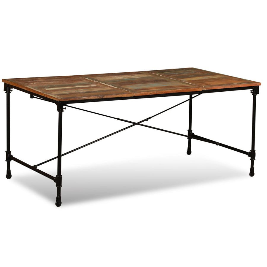 Matbord, massivt återvunnet trä, 180 cm