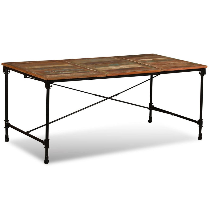 Matbord, massivt återvunnet trä, 180 cm