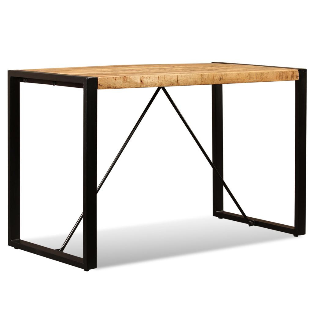 Ruokapöytä kiinteä karkea mangopuu 120 cm